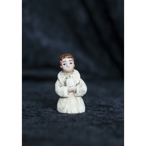 Beige, liten - Konge knelende