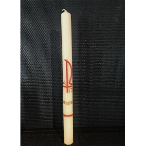 Dåpslys rødt 3*40 cm
