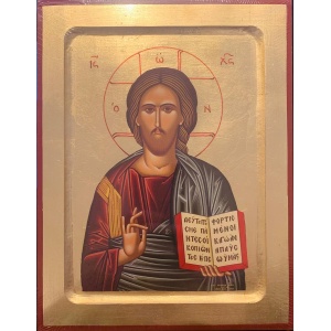 Ikon, Kristus Pantokrator 18x23cm