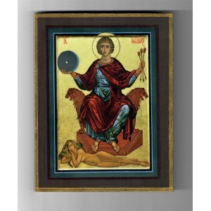 Ikon, St. Hallvard 13,2X17 cm