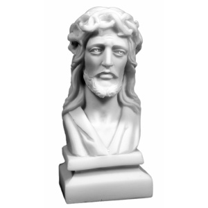 Statue, Kristus byste i alabast 13cm
