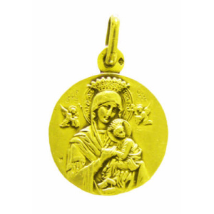 Medaljong, Jomfru av lidelsen. Forgylt
