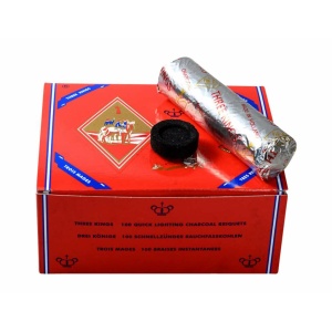 Boks med 10 ruller med kull 33mm, 10 stk