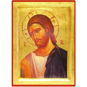 Trykt ikon, Miskunnsrike Kristus 18x23cm