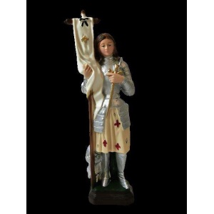 Statue, Jeanne d'Arc i resin 25cm