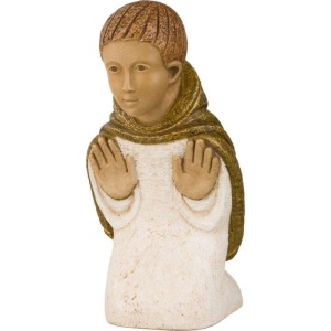 Hyrde, knelende - Krybbefigurer "Paysanne"