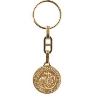 Nøkkelring. Agnus Dei, Forgyllet messing