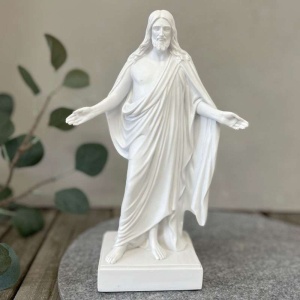 Kristusstatue - 26 cm, hvit