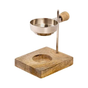 Røkelsesbrenner justerbar H 11 cm nikkelbelagt