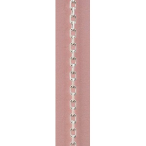 Kjede. 45 cm, sølv