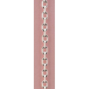 Kjede. 55 cm, sølv