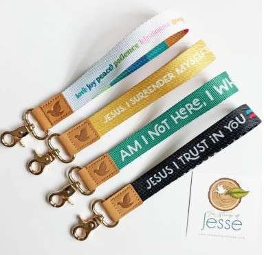 Catholic Wristlets Keychain, Svart