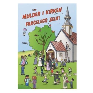 Mylder i kirken. Fargelegg selv