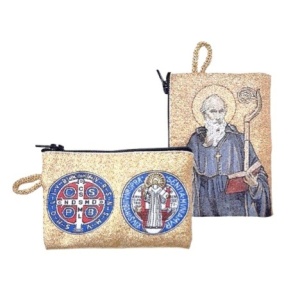 Rosenkransetui 7x10 cm - St. Benedikt