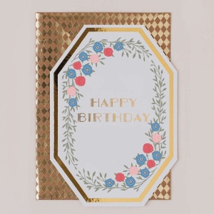 Birthday Card Floral Border