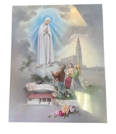 Bilde av Vår Frue av Fatima, 20x25 cm