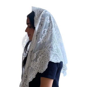 Mantilla, Hvit ~ Miskunnhetens Jomfru