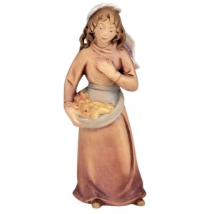 Hyrdinne med frukt - Krybbefigurer "Leonardo"