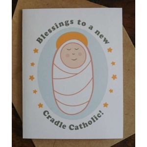 Catholic Baby Card - New Baby - Pregnancy Card