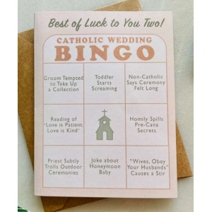 Catholic Wedding Card - Newlywed Card - Engagement Card