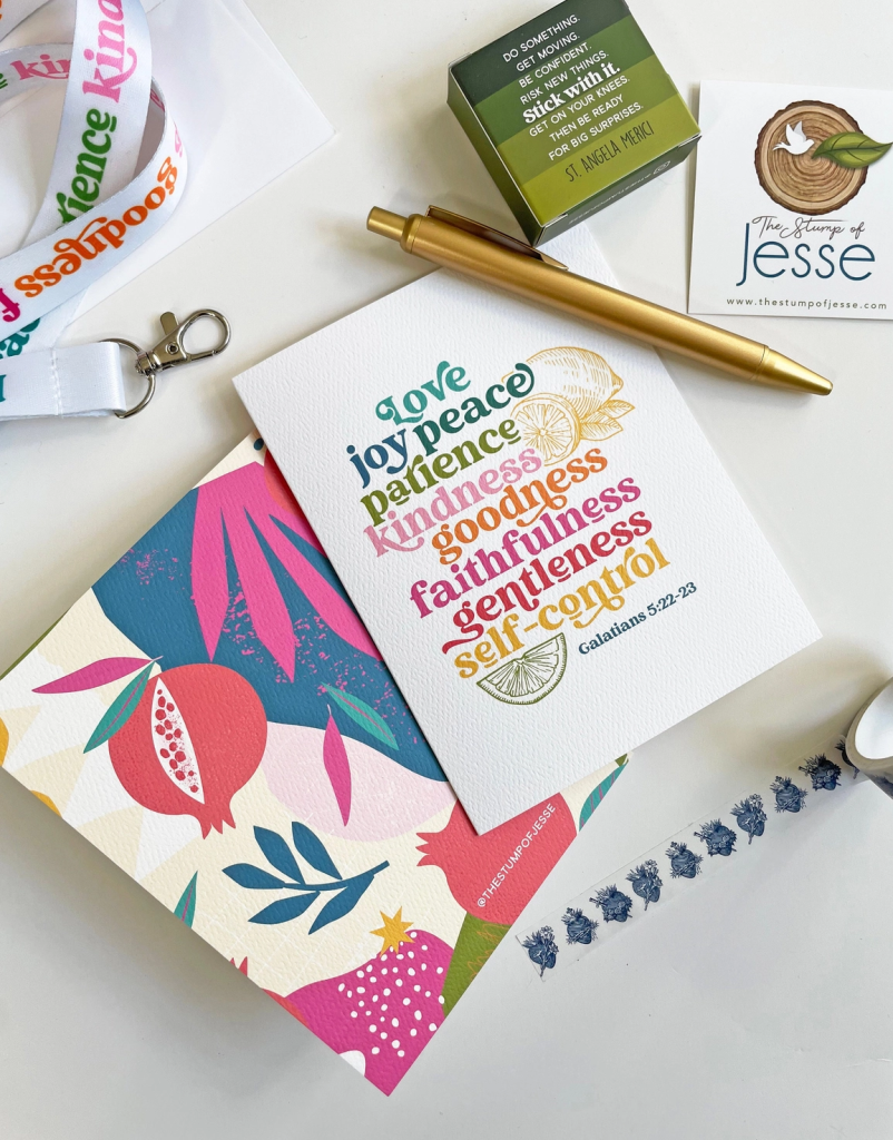 The Fruits of the Holy Spirit Catholic Greeting Card
