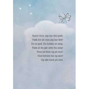 Plakat - Kjære Gud, jeg har det godt